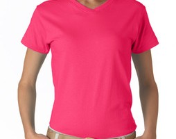 T-Shirt rosa XL Damen V