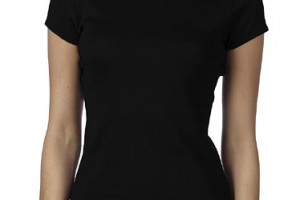 T-Shirt schwarz L Damen
